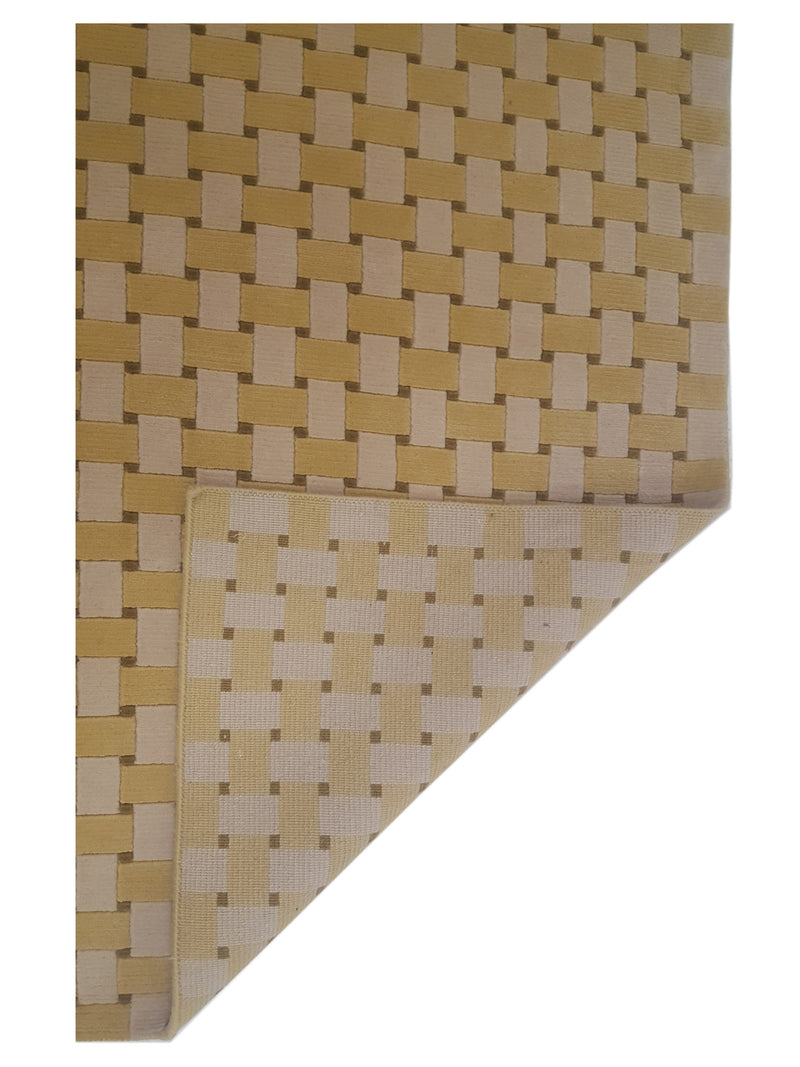 Pacific Gouri Ganga 37164 Yellow Beige Modern Hand Knotted Rug