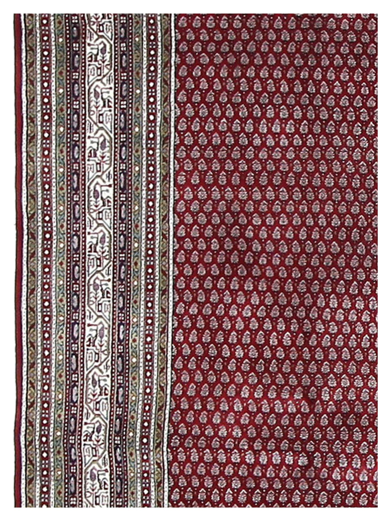 Pacific Mir 37188 Red Ivory Traditional Hand Knotted Rug