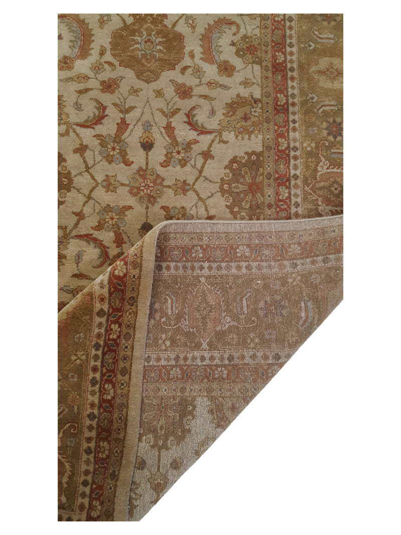 Pacific Maharaja 37192 Beige Gold Traditional Hand Knotted Rug