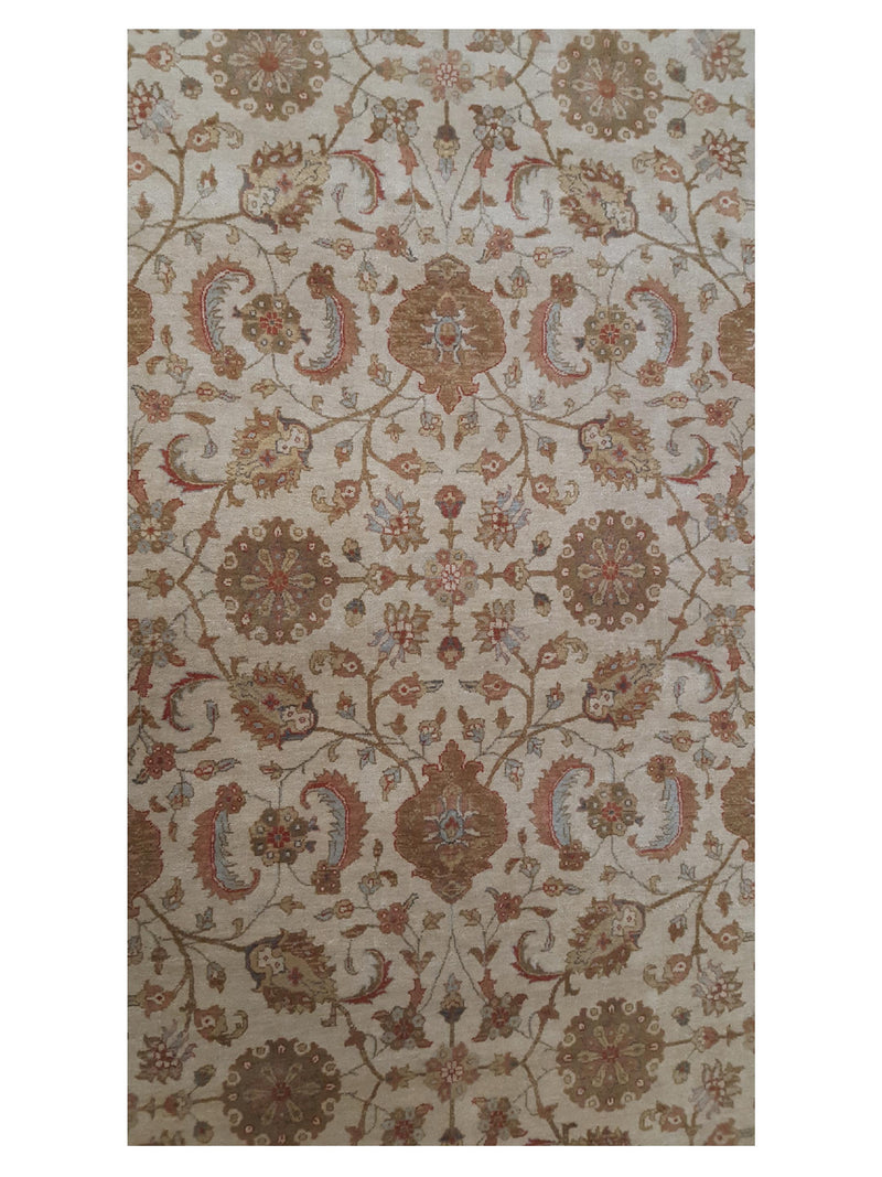 Pacific Maharaja 37192 Beige Gold Traditional Hand Knotted Rug