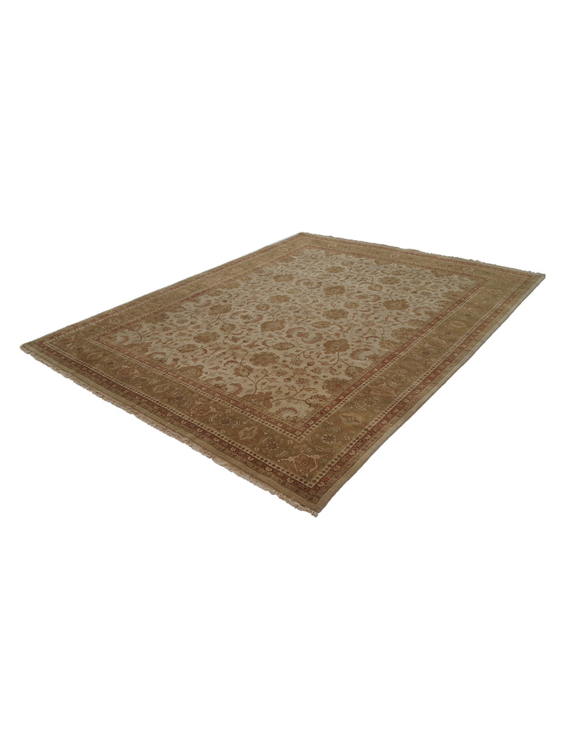 Pacific Maharaja 37192 Beige Gold Traditional Hand Knotted Rug