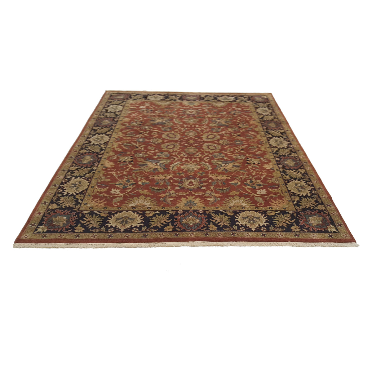 Pacific Maharaja 37235 Red Black Traditional Hand Knotted Rug