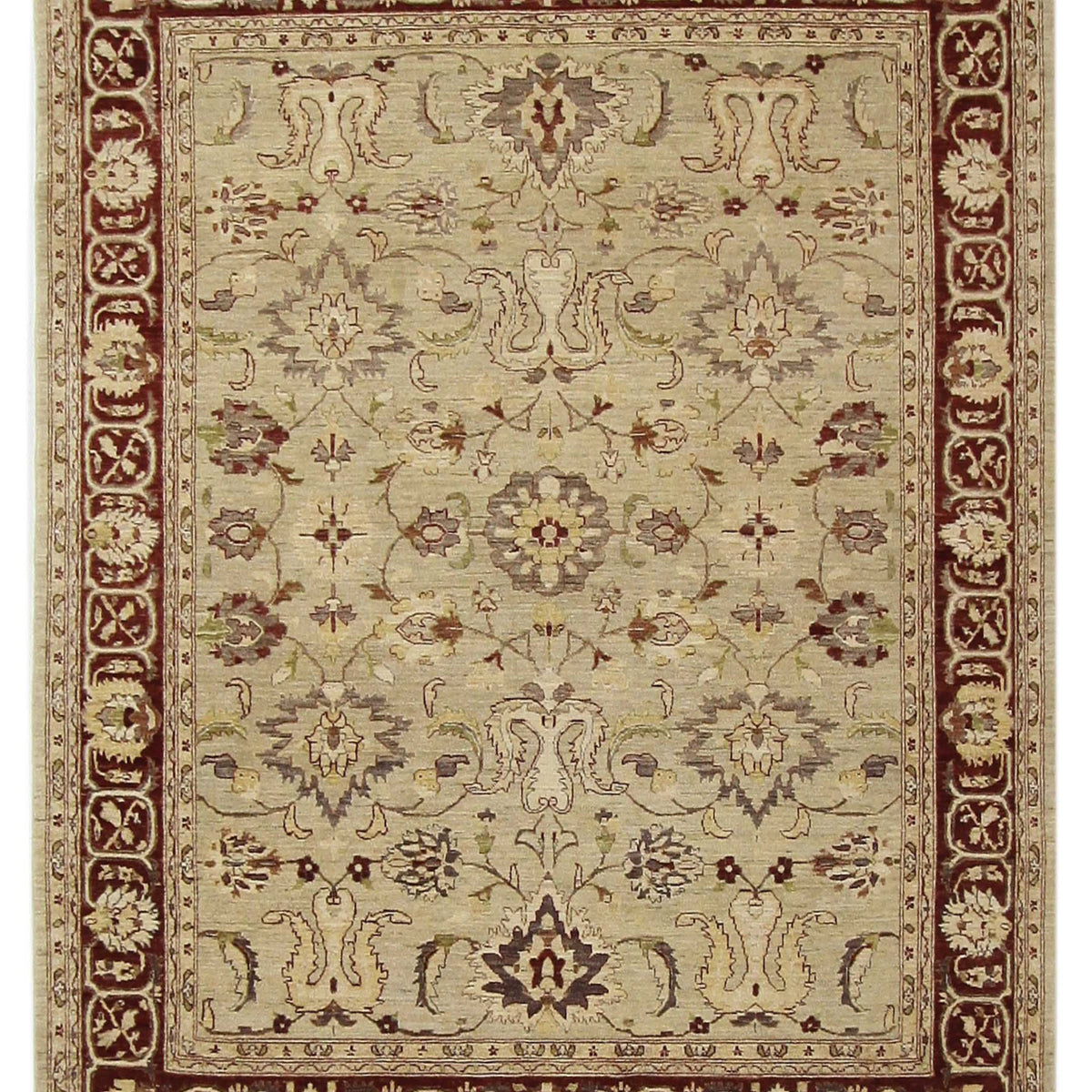 Pacific Ziegler  Beige Burgundy Transitional