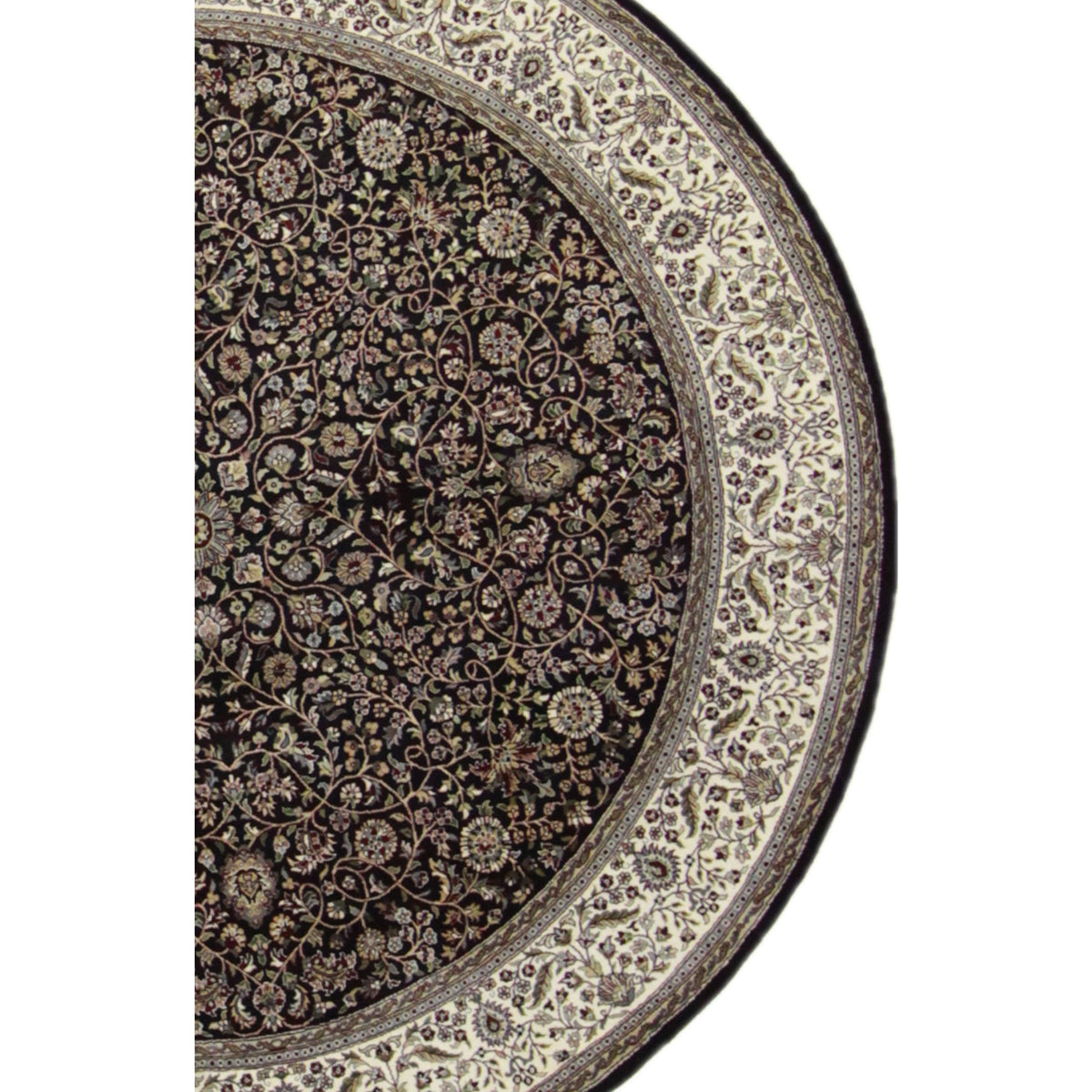 Pacific Agra 37289 Brown Ivory Traditional Hand Knotted Rug