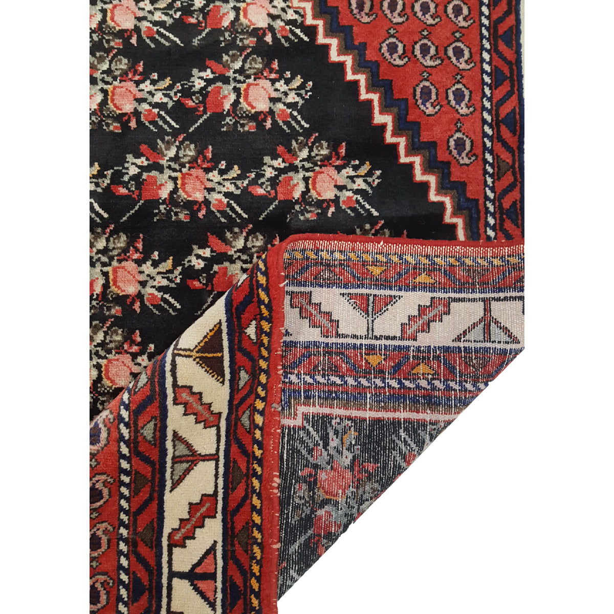 Pacific Angles 37326 Red Ivory Traditional Hand Knotted Rug
