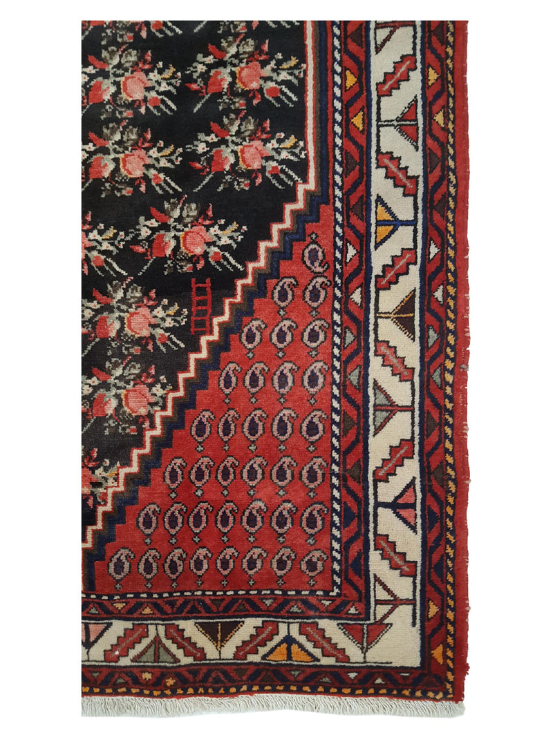 Pacific Angles 37326 Red Ivory Traditional Hand Knotted Rug