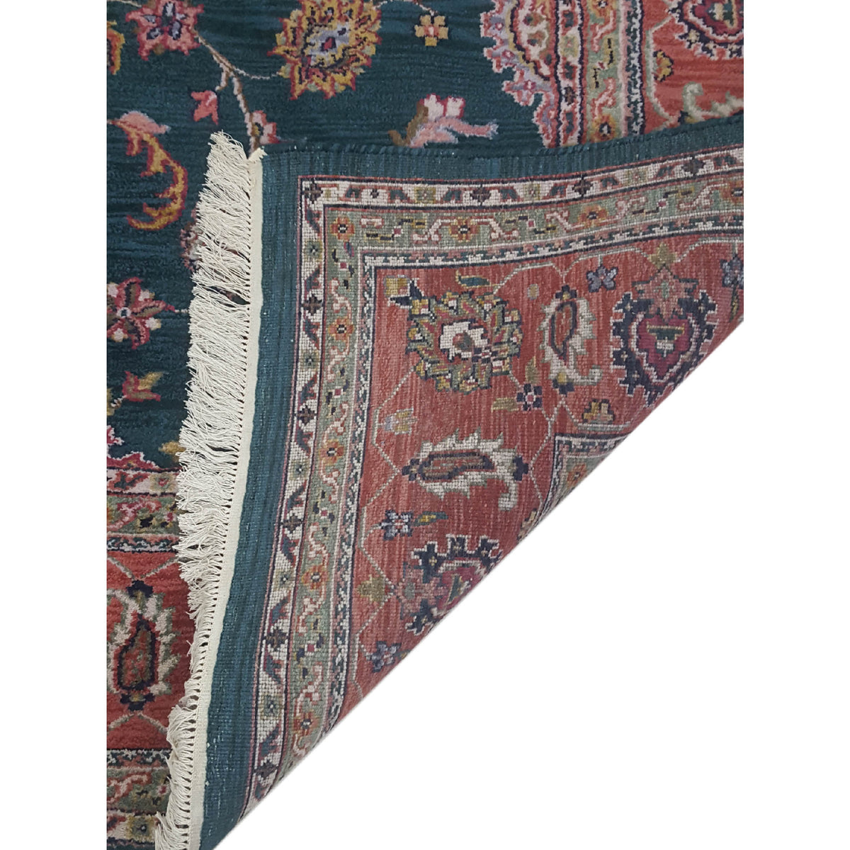 Pacific Maharaja 37422 Green Rust Traditional Hand Knotted Rug