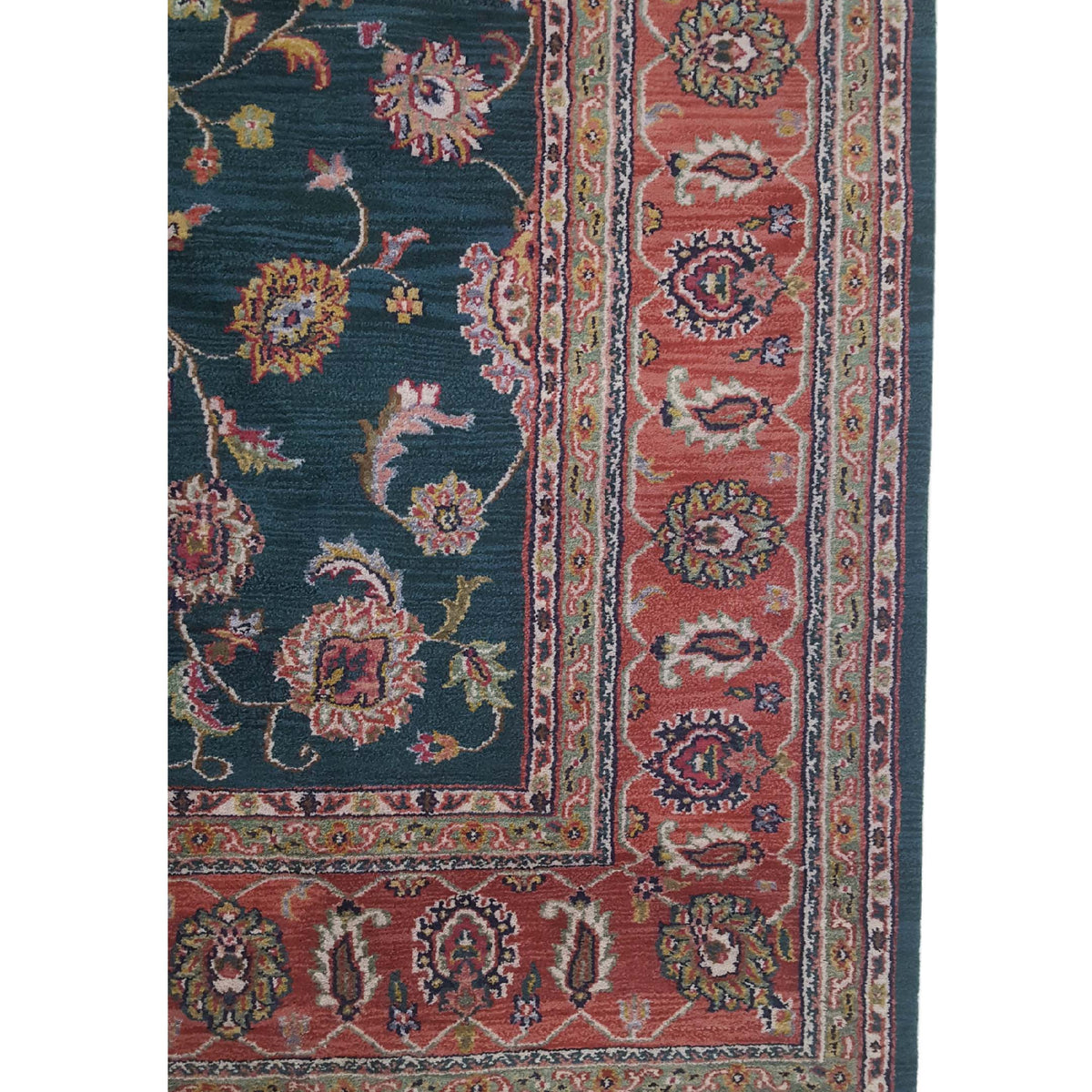 Pacific Maharaja 37422 Green Rust Traditional Hand Knotted Rug