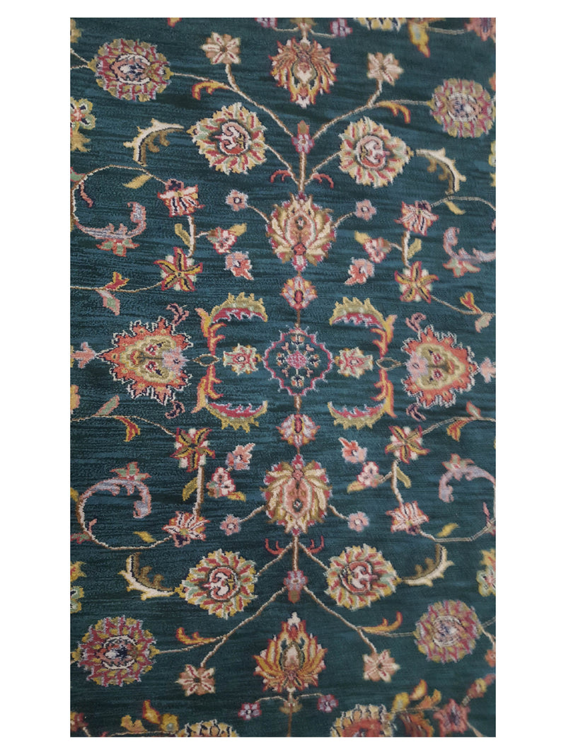Pacific Maharaja 37422 Green Rust Traditional Hand Knotted Rug