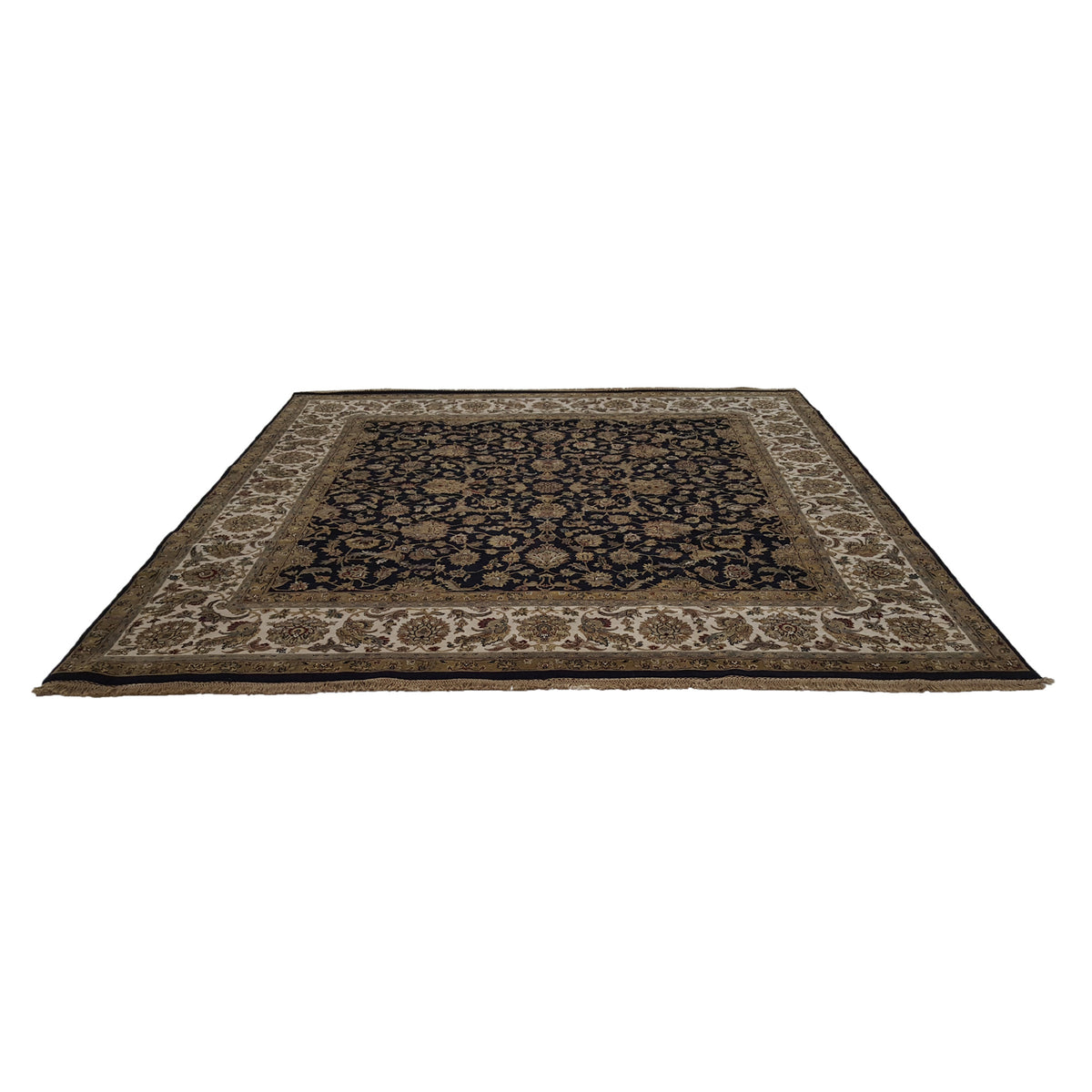 Pacific Crown 37452 Black Black Traditional Hand Knotted Rug