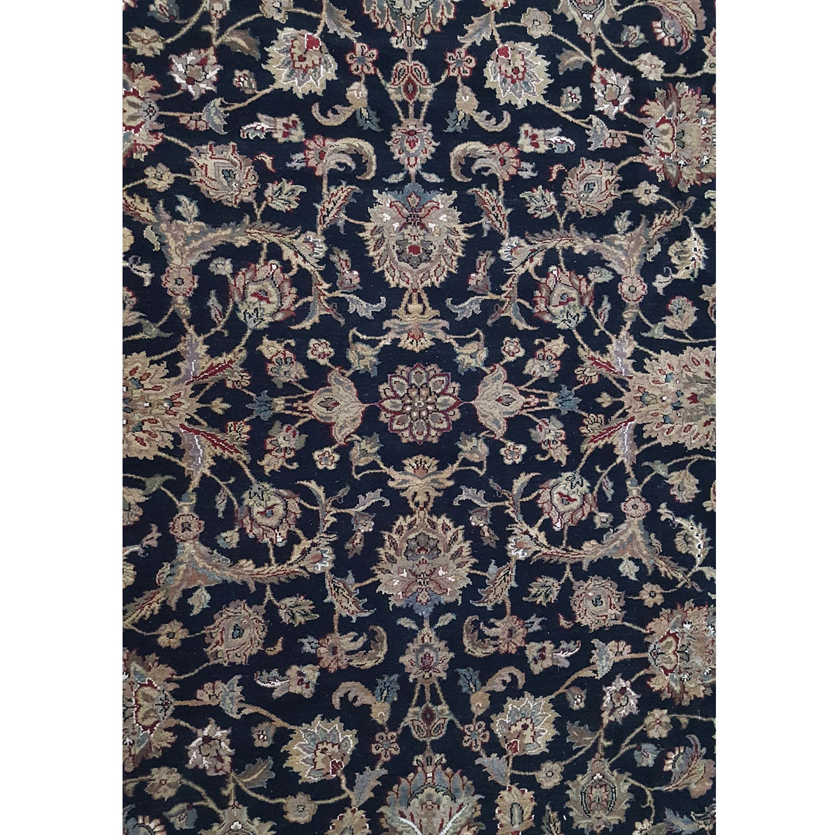 Pacific Crown 37452 Black Black Traditional Hand Knotted Rug