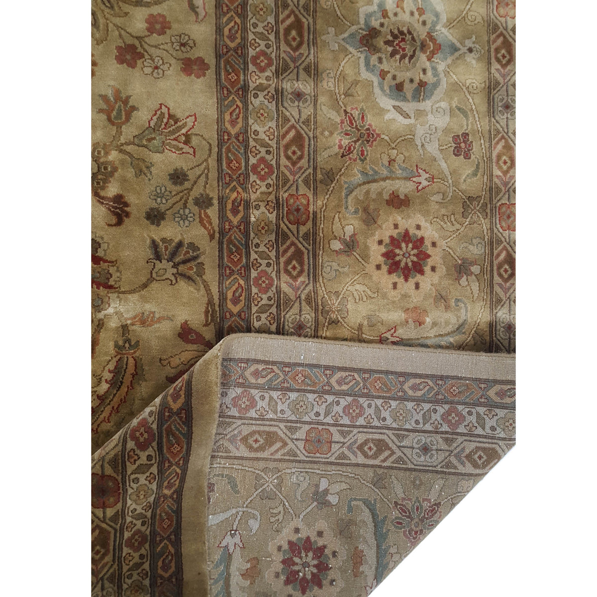 Pacific Serene 37505 Beige Brown Traditional Hand Knotted Rug