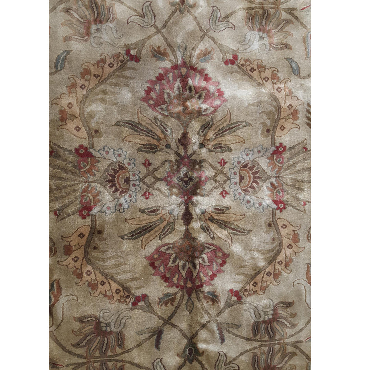 Pacific Serene 37505 Beige Brown Traditional Hand Knotted Rug