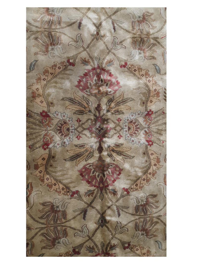 Pacific Serene 37505 Beige Brown Traditional Hand Knotted Rug
