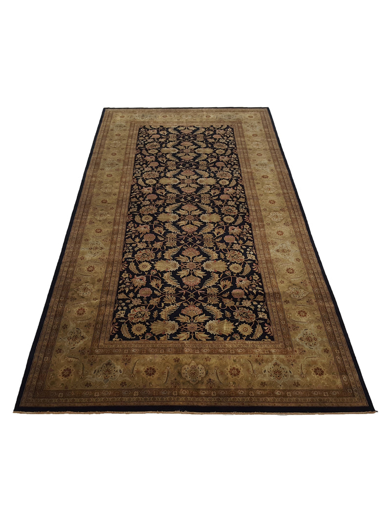 Pacific Serene 37506 Black Olive Traditional Hand Knotted Rug