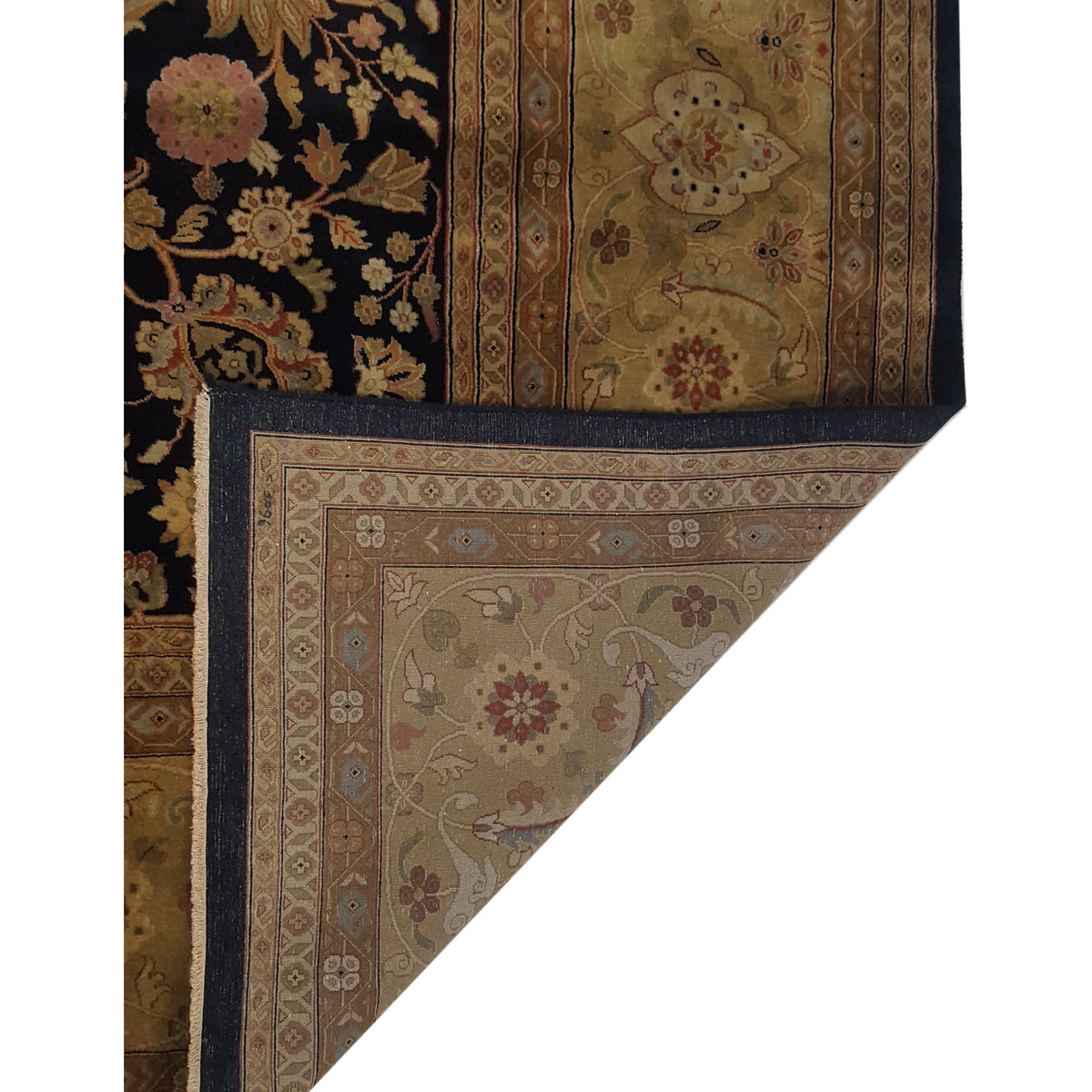 Pacific Serene 37506 Black Olive Traditional Hand Knotted Rug