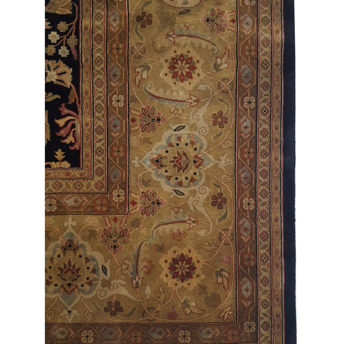 Pacific Serene 37506 Black Olive Traditional Hand Knotted Rug