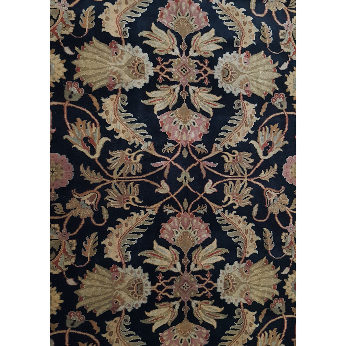 Pacific Serene 37506 Black Olive Traditional Hand Knotted Rug