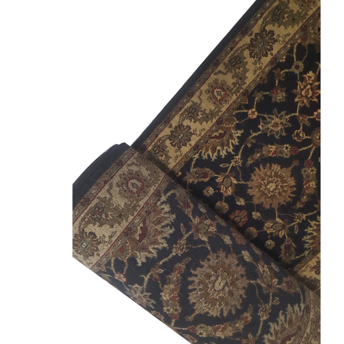 Pacific Crown 37523 Black Ivory Traditional Hand Knotted Rug