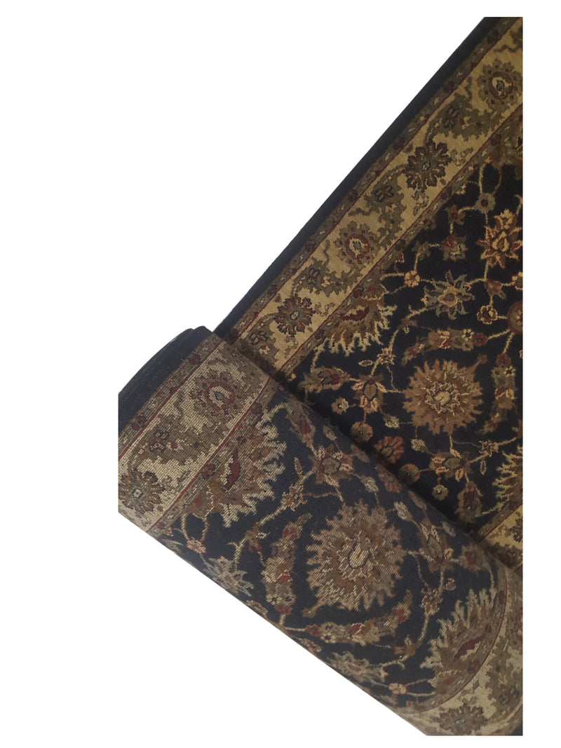 Pacific Crown 37523 Black Ivory Traditional Hand Knotted Rug