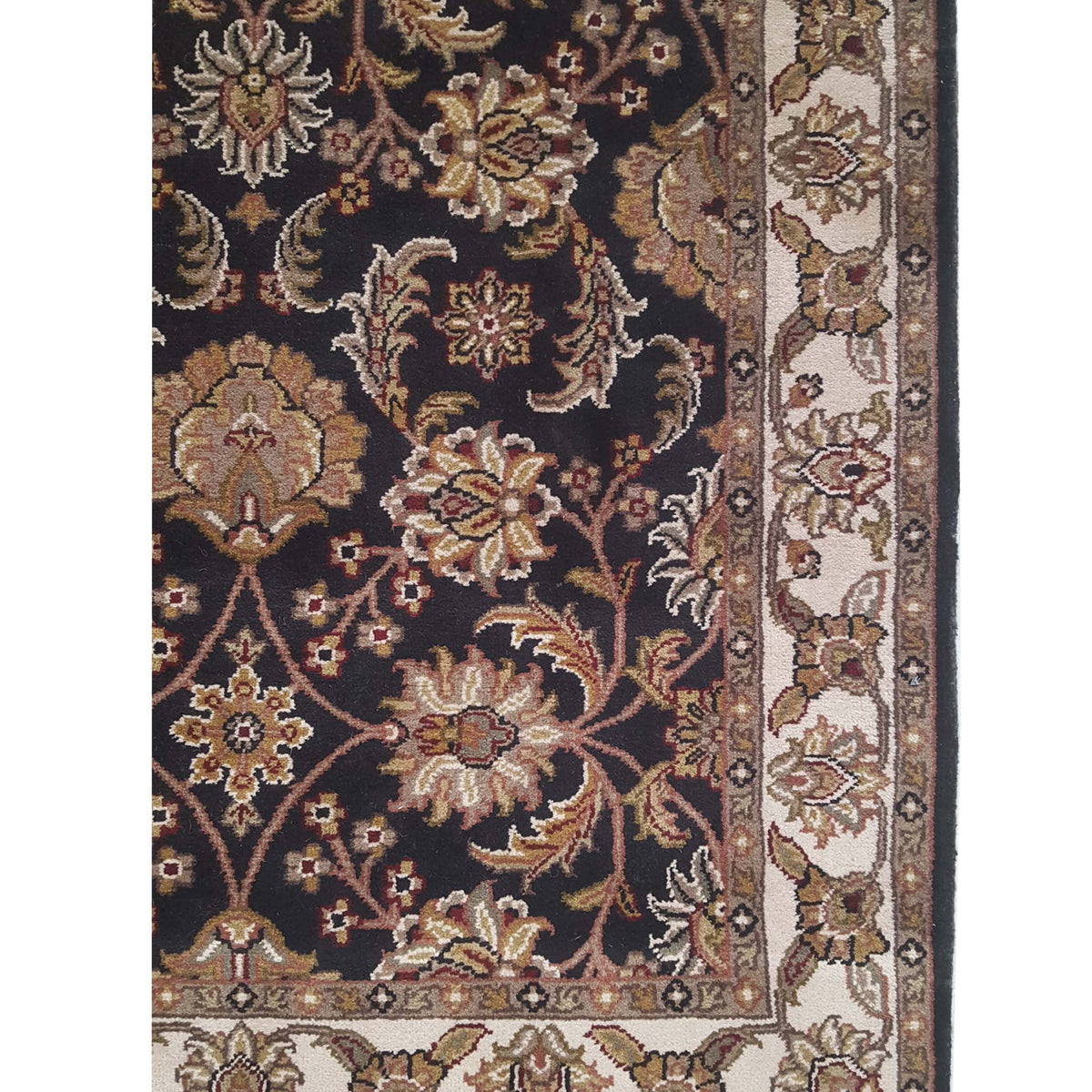 Pacific Royal 37539 Black Ivory Traditional Hand Knotted Rug