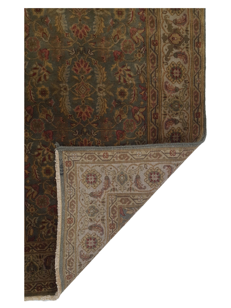 Pacific Serene 37547 Green Ivory Traditional Hand Knotted Rug