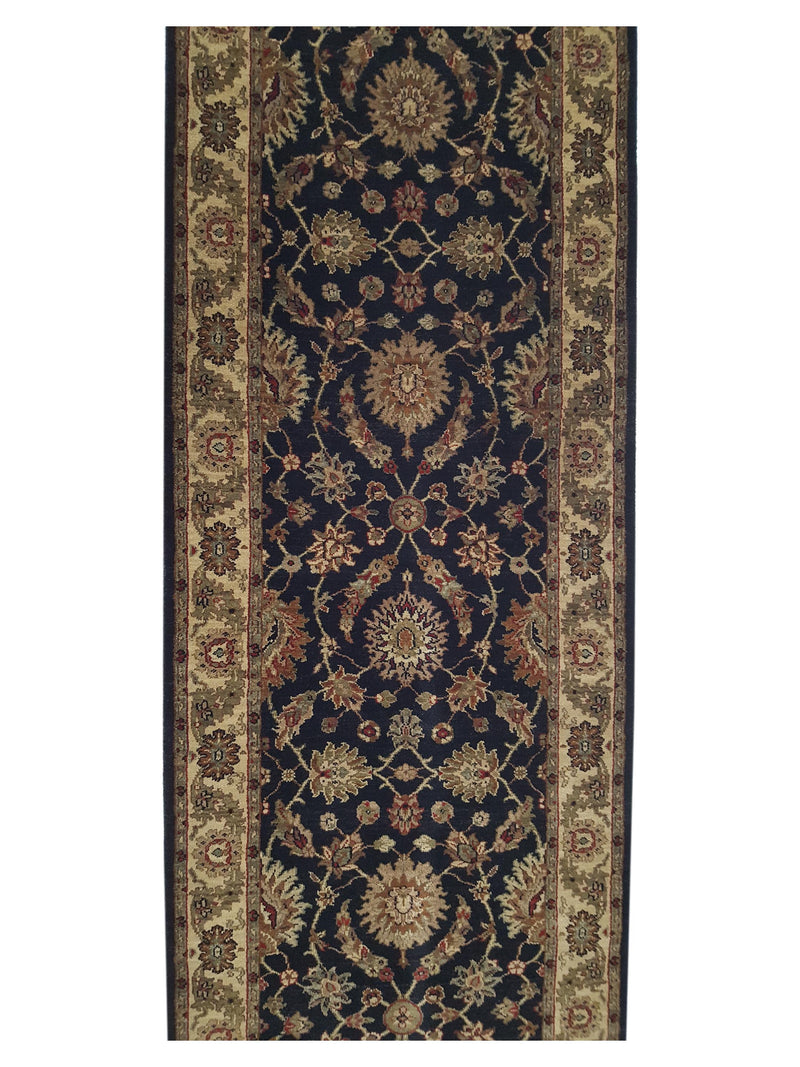 Pacific Crown 37557 Black Ivory Traditional Hand Knotted Rug