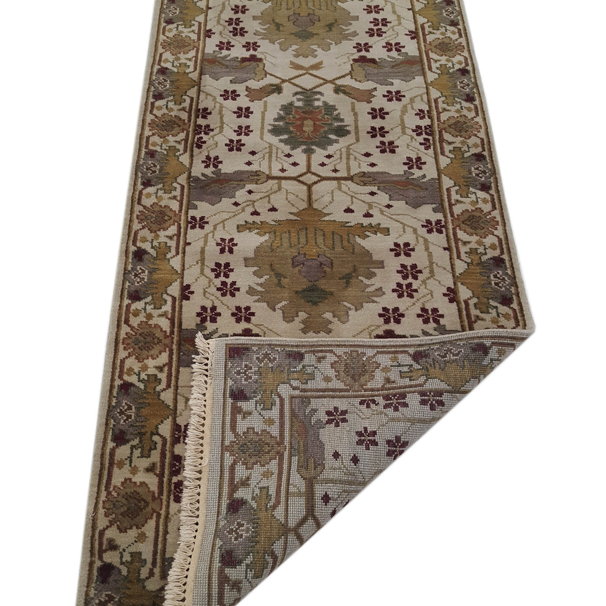 Pacific Tribal 37608 Ivory Ivory Traditional Hand Knotted Rug