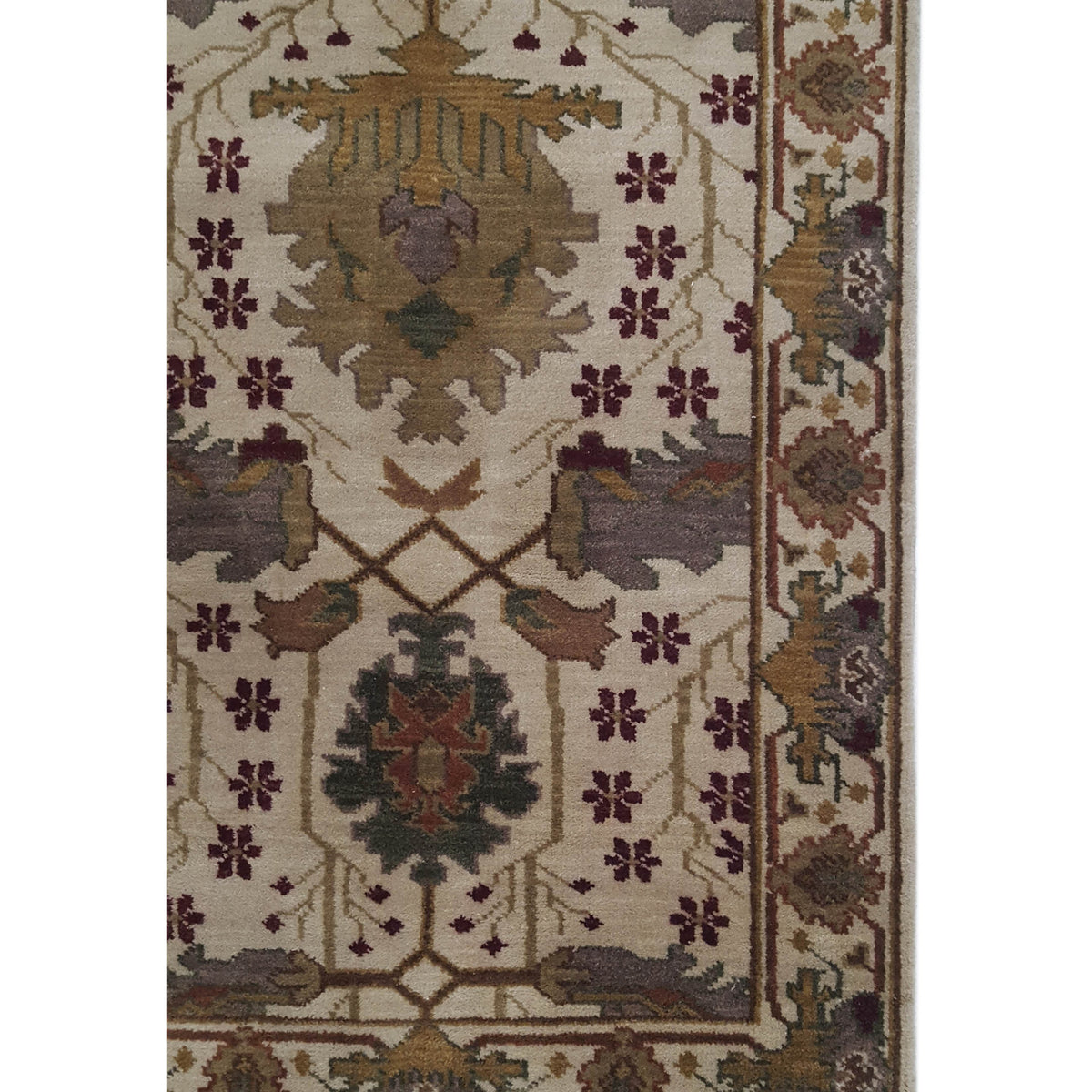 Pacific Tribal 37608 Ivory Ivory Traditional Hand Knotted Rug