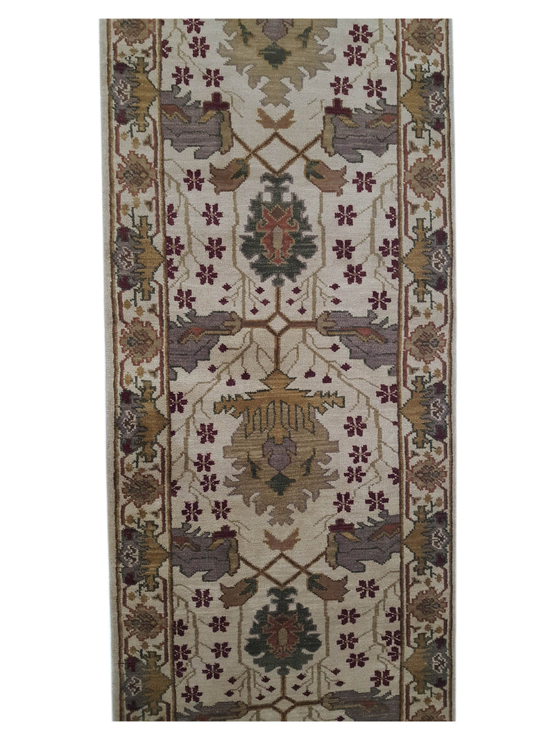 Pacific Tribal 37608 Ivory Ivory Traditional Hand Knotted Rug