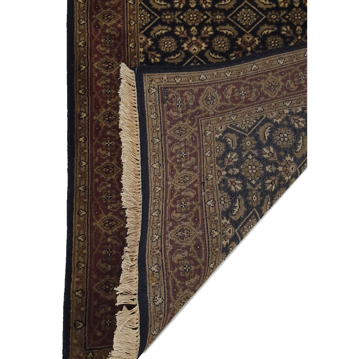 Pacific Serene 37611 Black Red Traditional Hand Knotted Rug