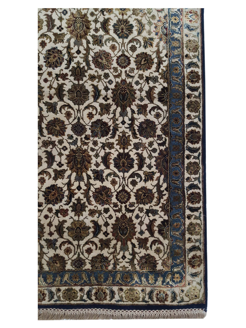 Pacific Royal 37615 Ivory Navy Traditional Hand Knotted Rug