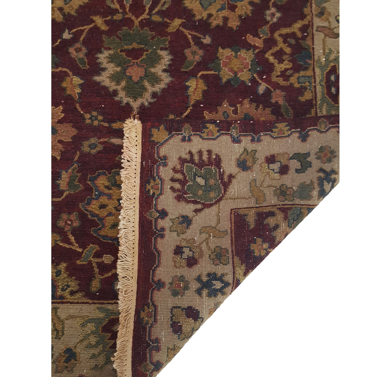 Pacific Summak 37862 Burgundy Beige Traditional Hand Knotted Rug
