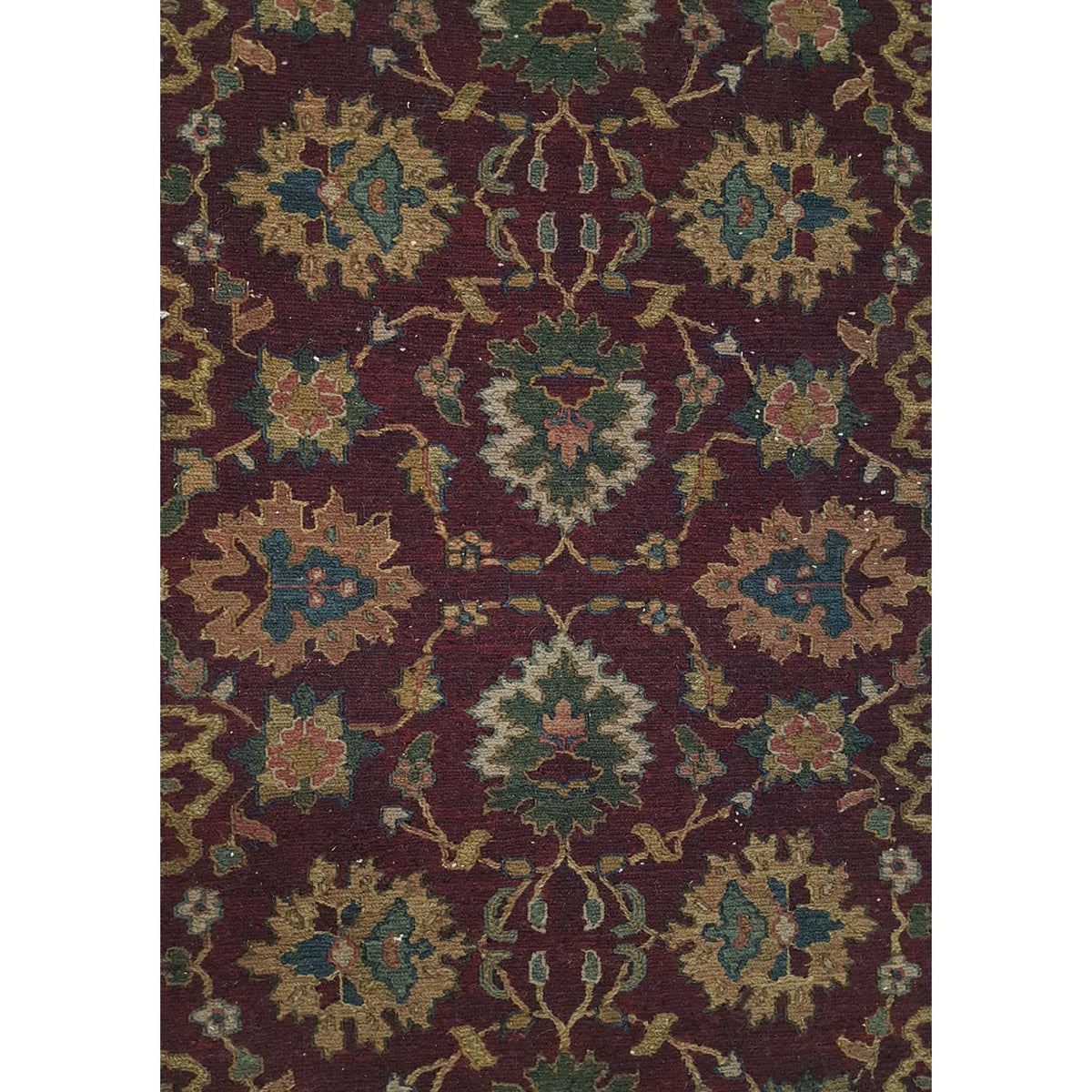 Pacific Summak 37862 Burgundy Beige Traditional Hand Knotted Rug
