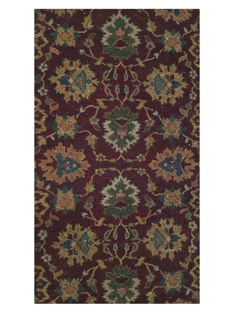 Pacific Summak 37862 Burgundy Beige Traditional Hand Knotted Rug