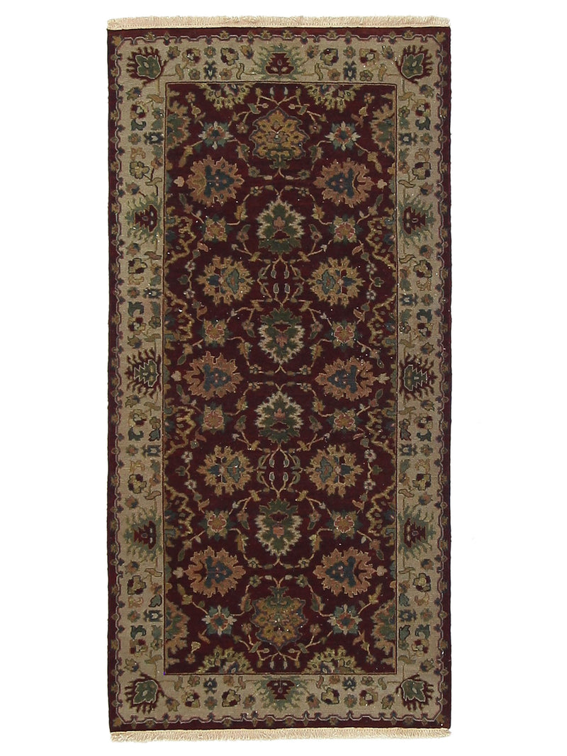 Pacific Summak  Burgundy Beige Traditional