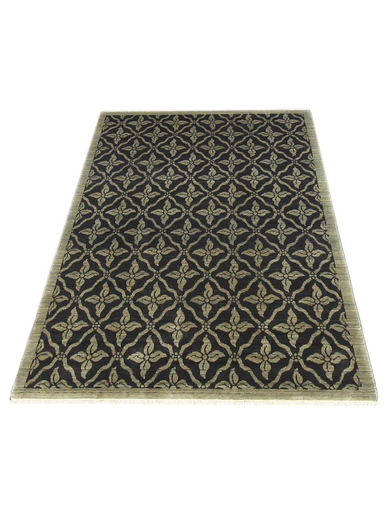Aura Xminister 37928 Black Moose Transitional Power Loom Rug