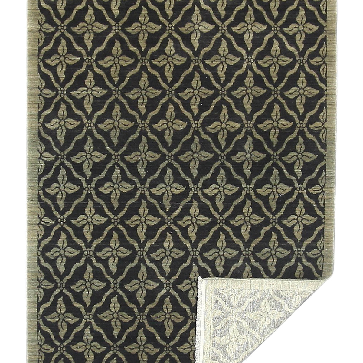 Aura Xminister 37928 Black Moose Transitional Power Loom Rug