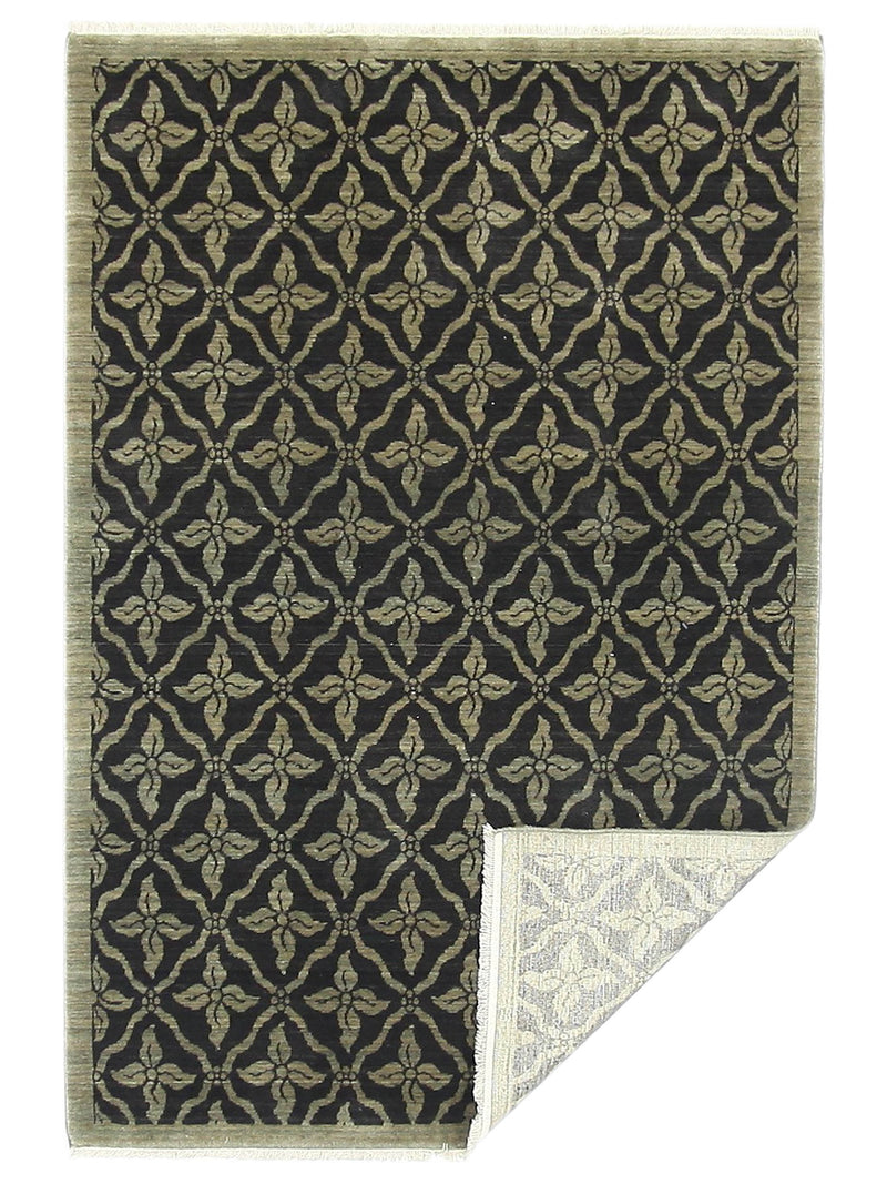 Aura Xminister 37928 Black Moose Transitional Power Loom Rug