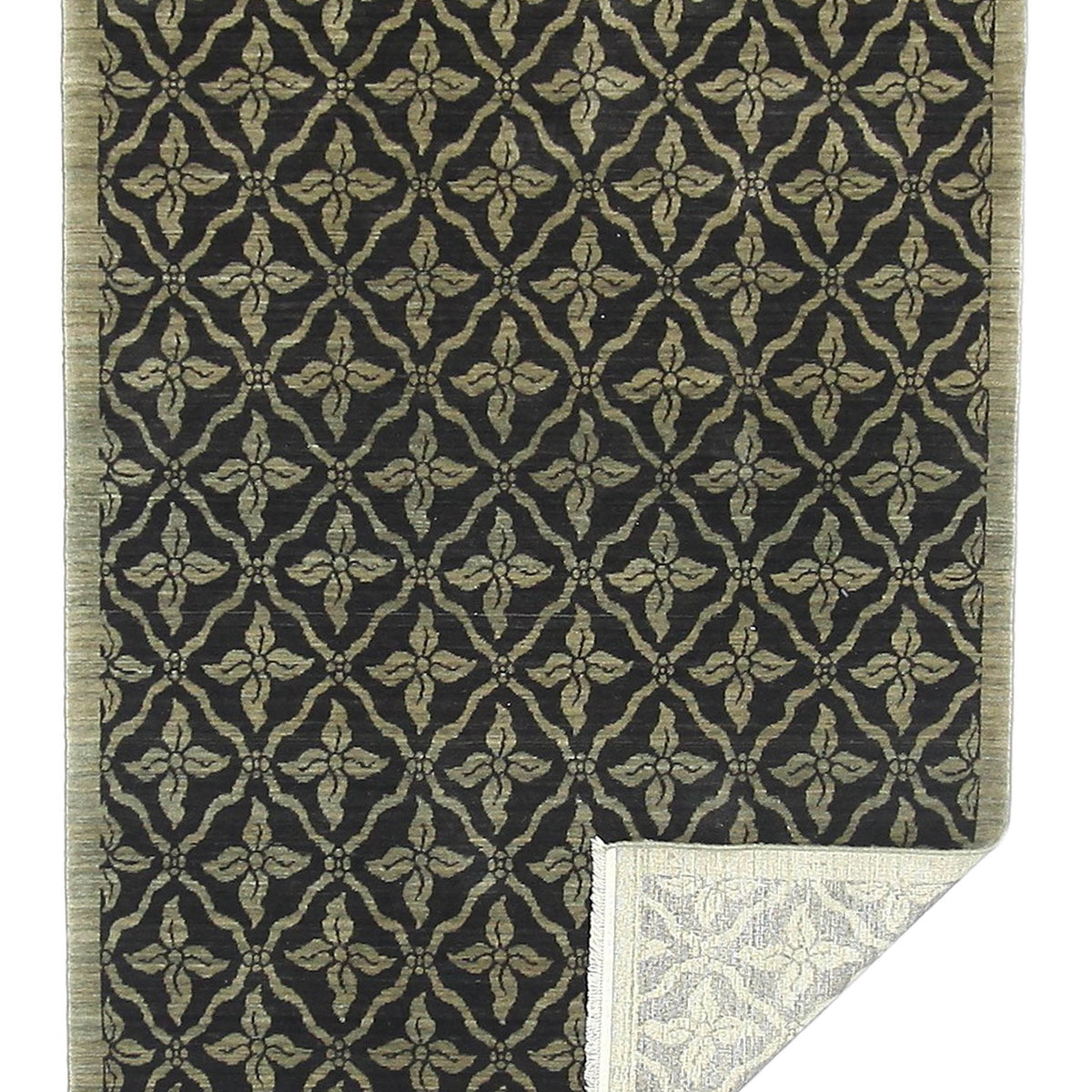 Aura Xminister 37928 Black Moose Transitional Power Loom Rug