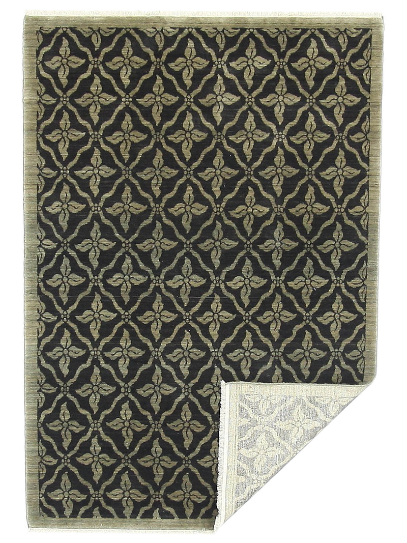 Aura Xminister 37928 Black Moose Transitional Power Loom Rug