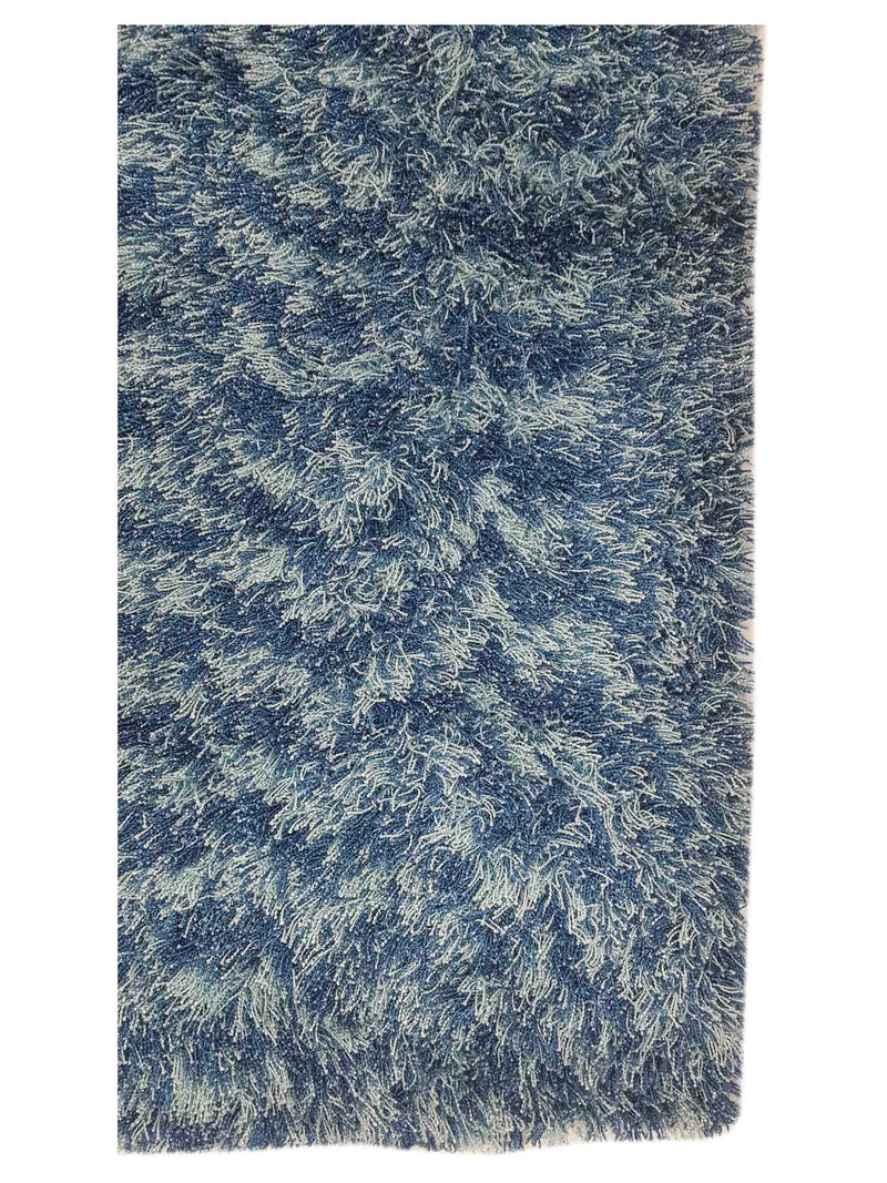 Aura Shag 38061 Blue Shag Hand Woven Rug