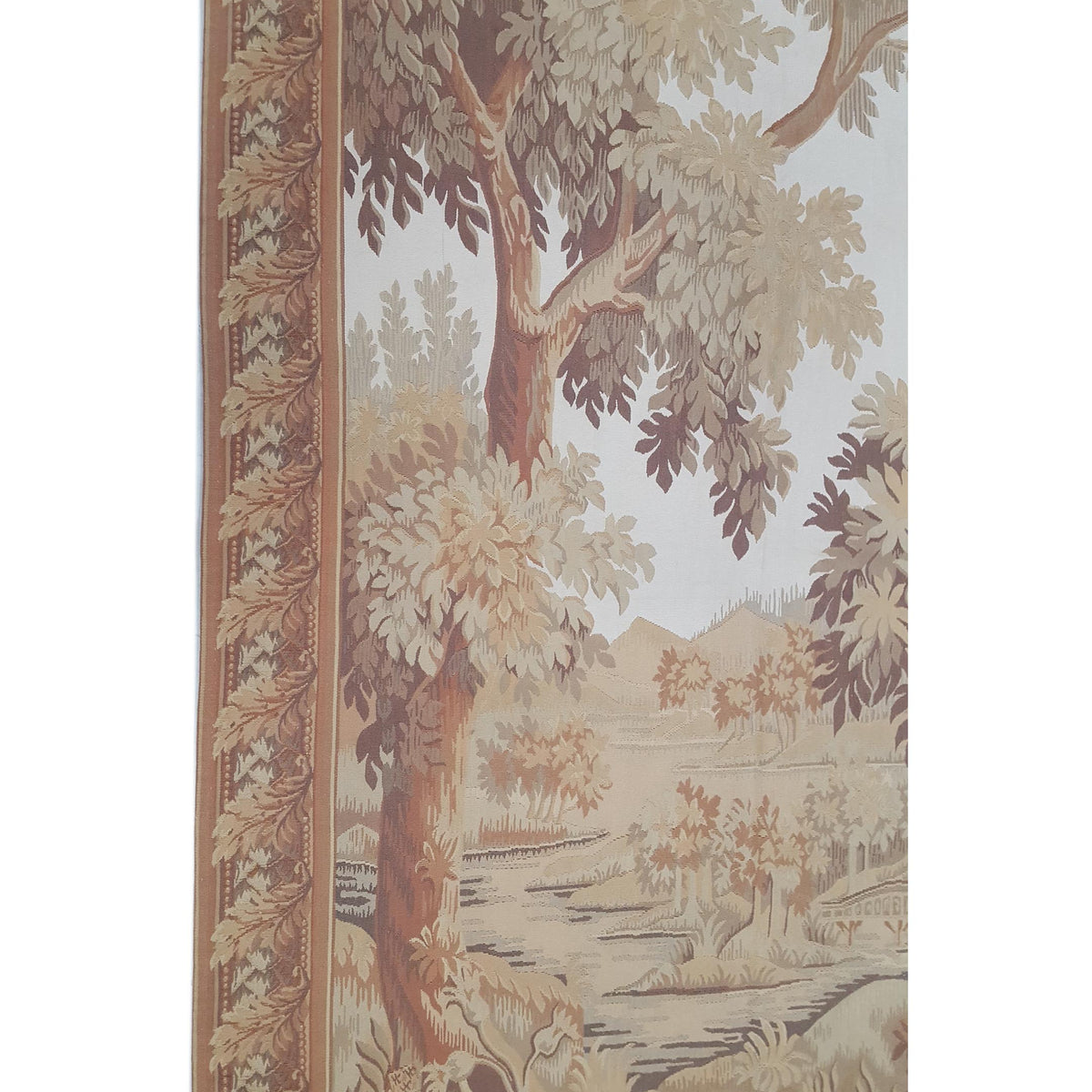 Pacific Tapestry 38064 Ivory Cream Tapestry Hand Knotted Rug