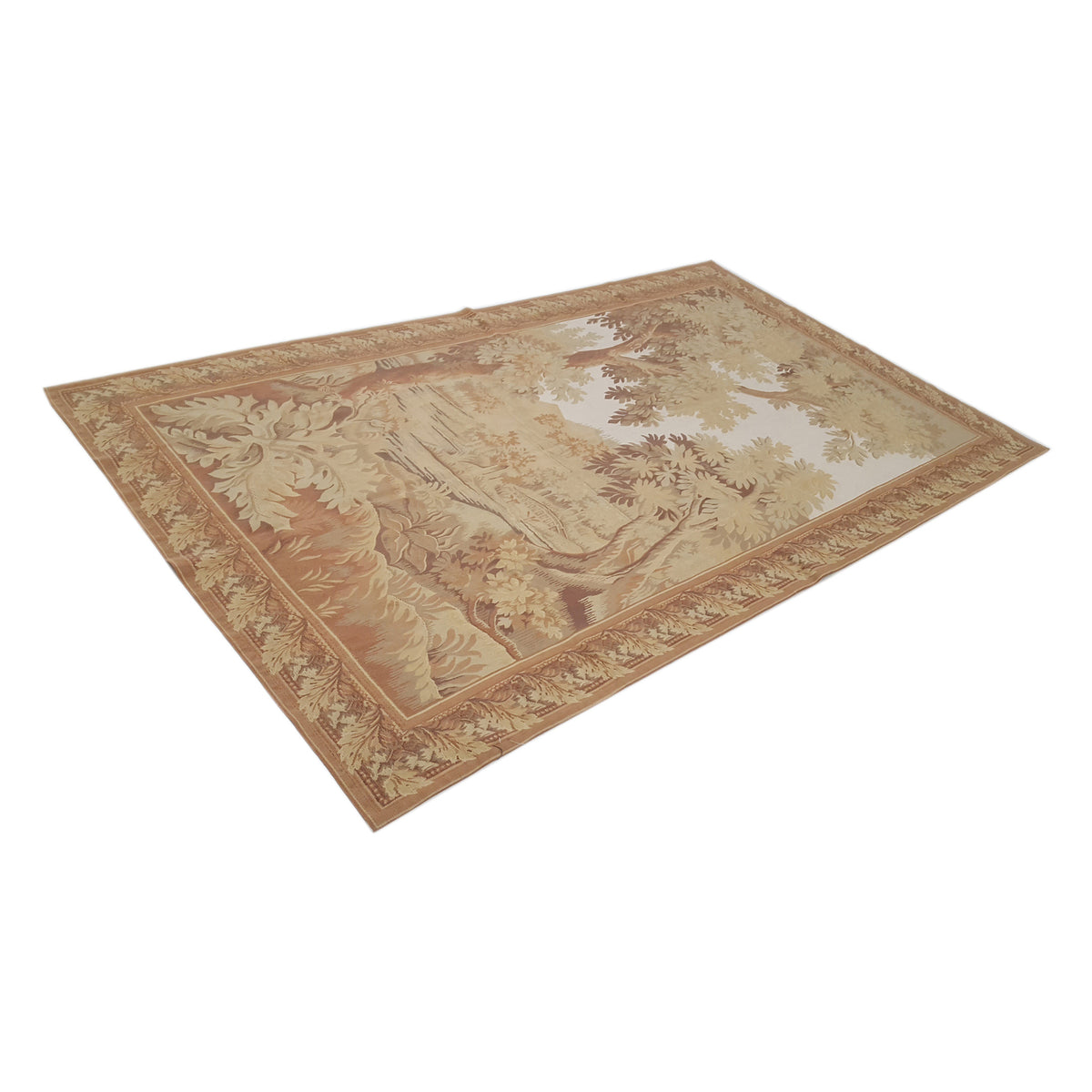 Pacific Tapestry 38064 Ivory Cream Tapestry Hand Knotted Rug