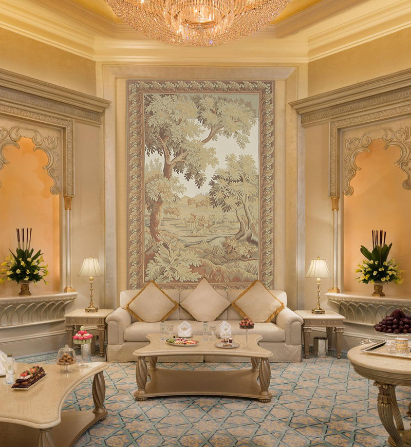 Pacific Tapestry 38064 Ivory Cream Tapestry Hand Knotted Rug