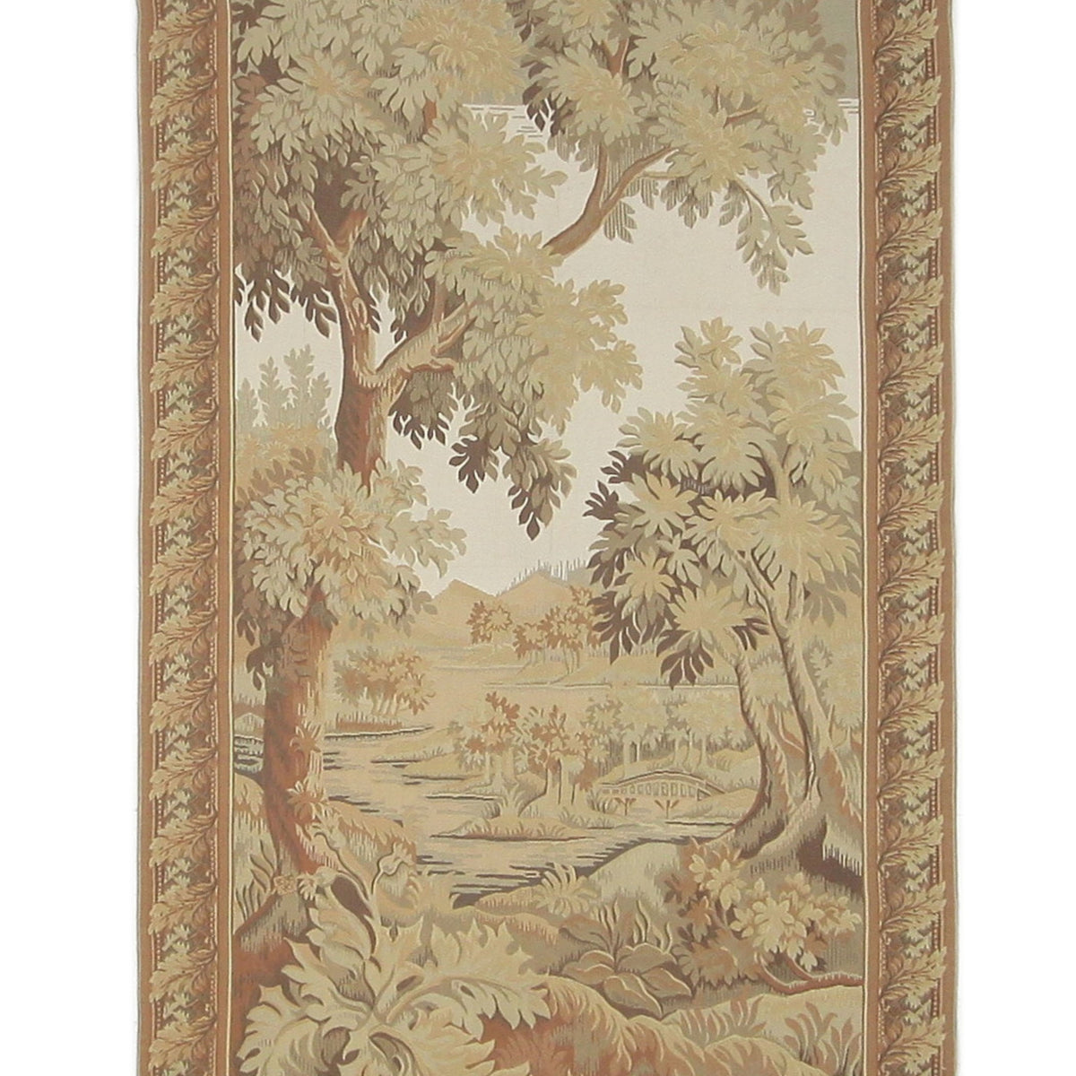 Pacific Tapestry 38064 Ivory Cream Tapestry Hand Knotted Rug