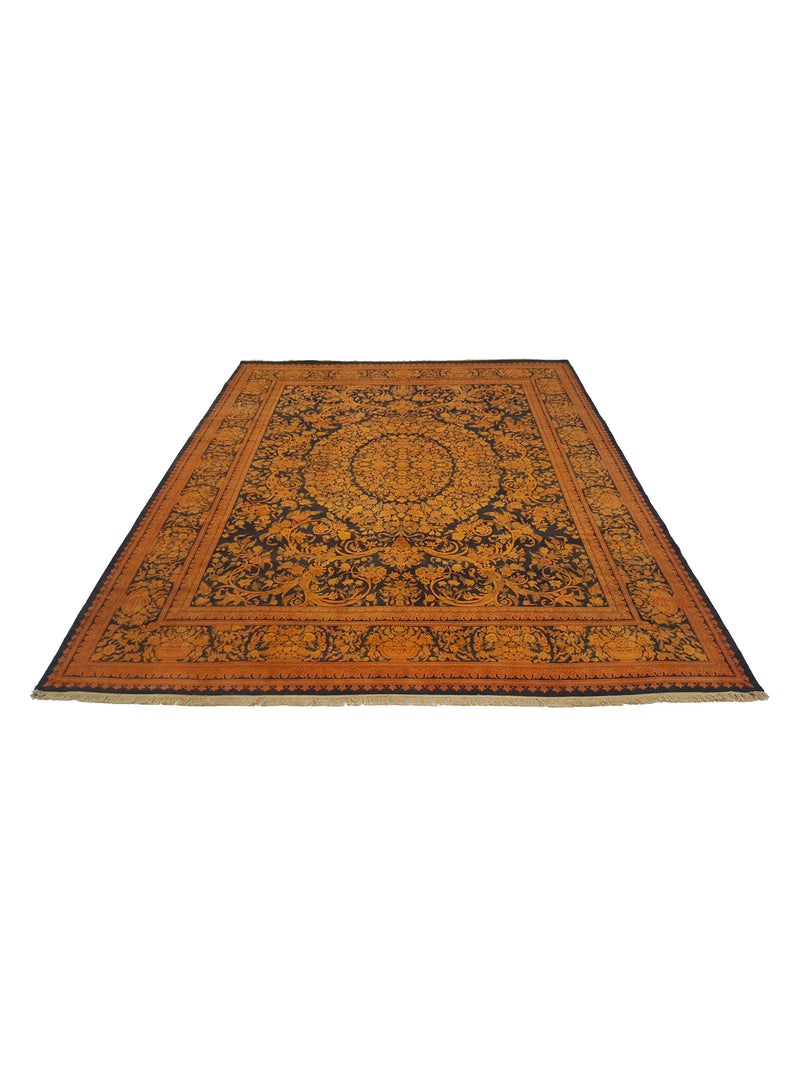 Pacific Classic 38066 Black Orange Traditional Hand Knotted Rug