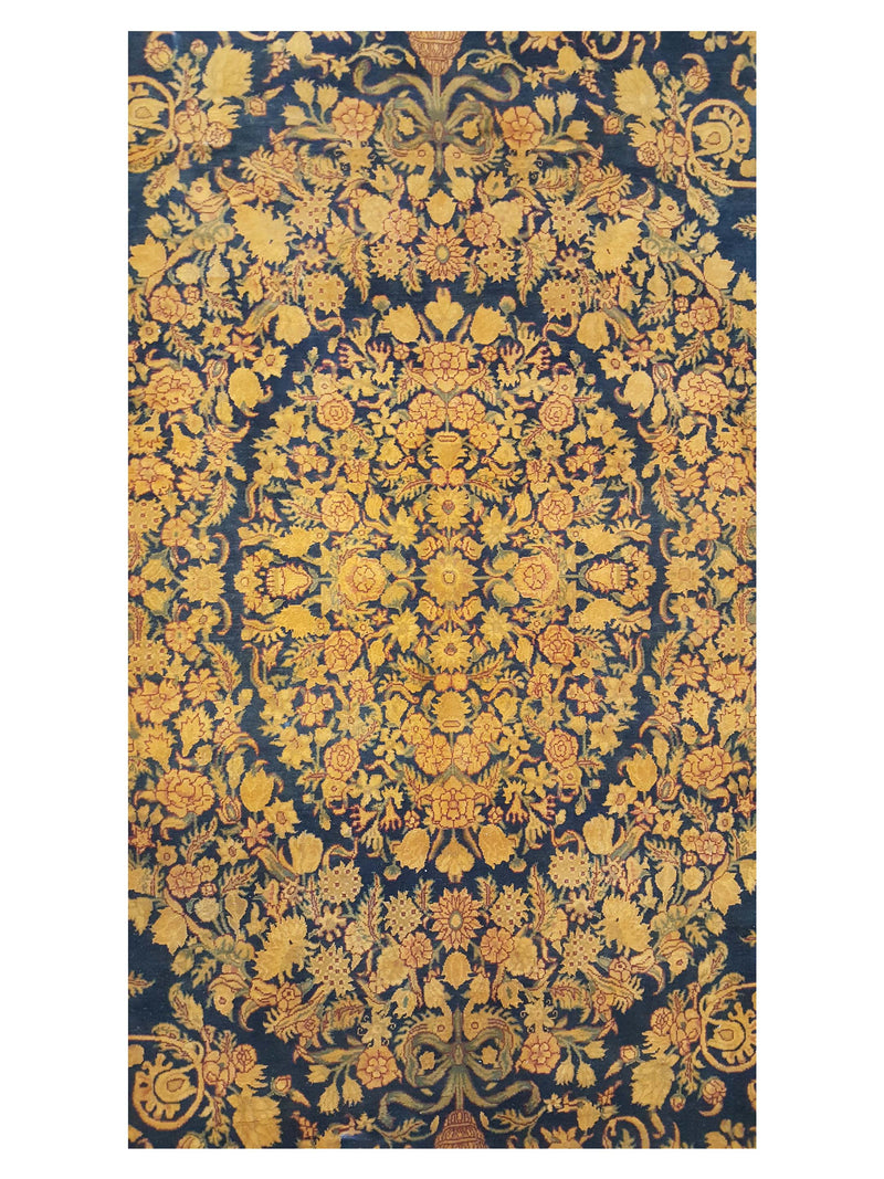 Pacific Classic 38066 Black Orange Traditional Hand Knotted Rug