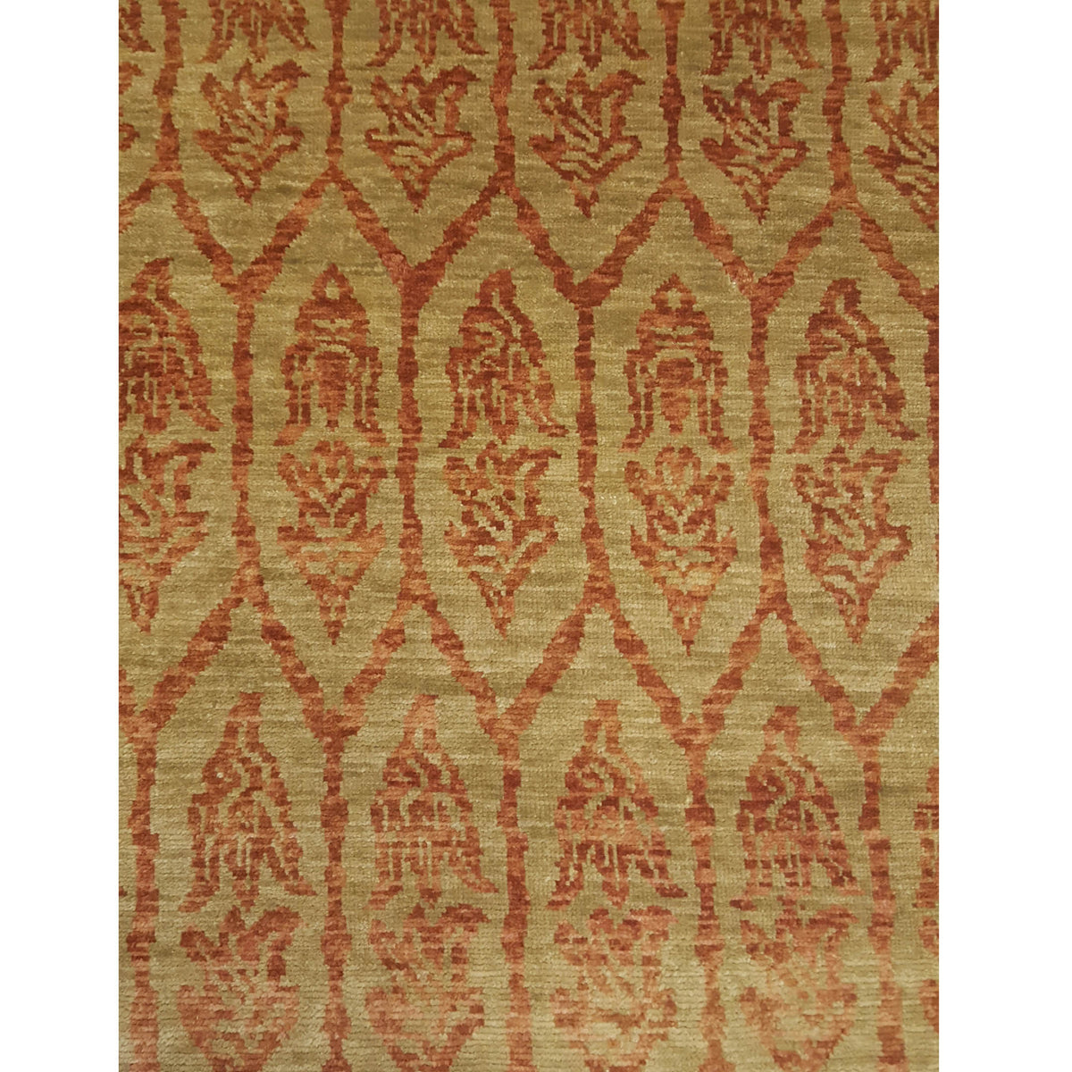 Pacific Ikat 38068 Gold Rust Transitional Hand Knotted Rug