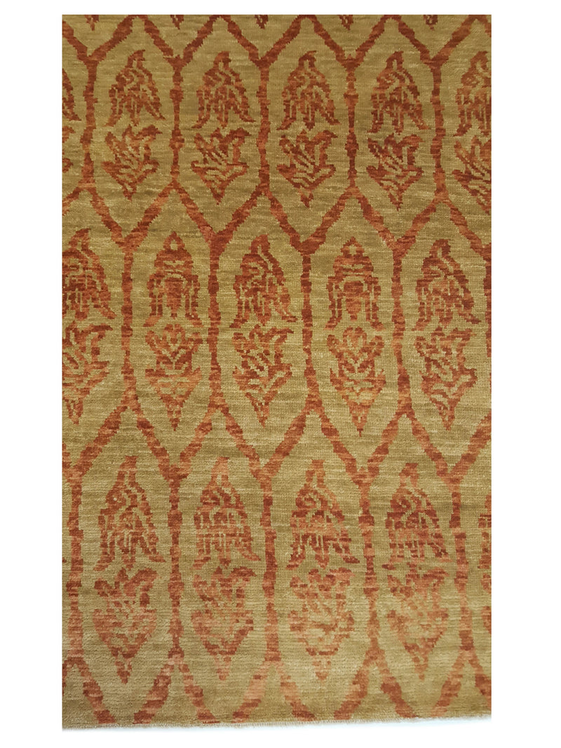 Pacific Ikat 38068 Gold Rust Transitional Hand Knotted Rug